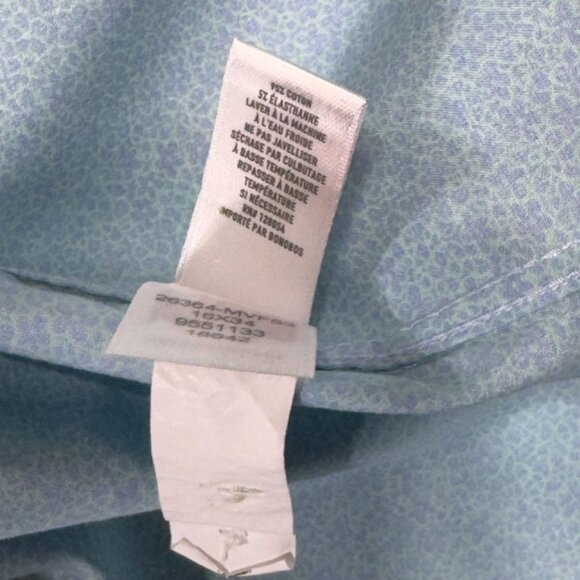 BONOBOS STRETCH Mens Casual Shirt Blue Cotton Size 16/34 - Picture 6 of 8